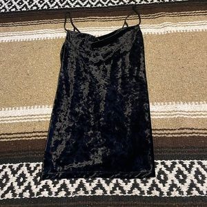 Crushed velvet dress